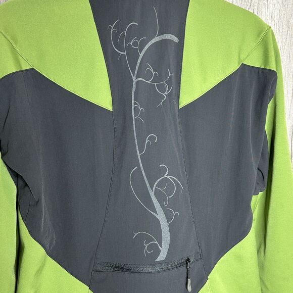 Salomon  Jacket Size M Full Zip Softshell Watch Window Green Color - Picture 8 of 12